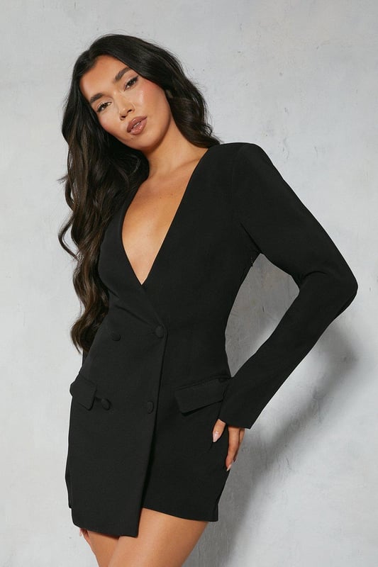 Double breasted playsuit shop
