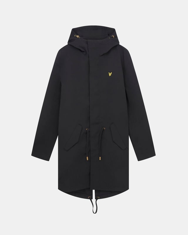 Lyle Scott Bonded Parka Jacket in Black