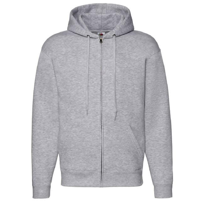 Fruit Of The Loom Mens Zip Through Hooded Sweatshirt Hoodie