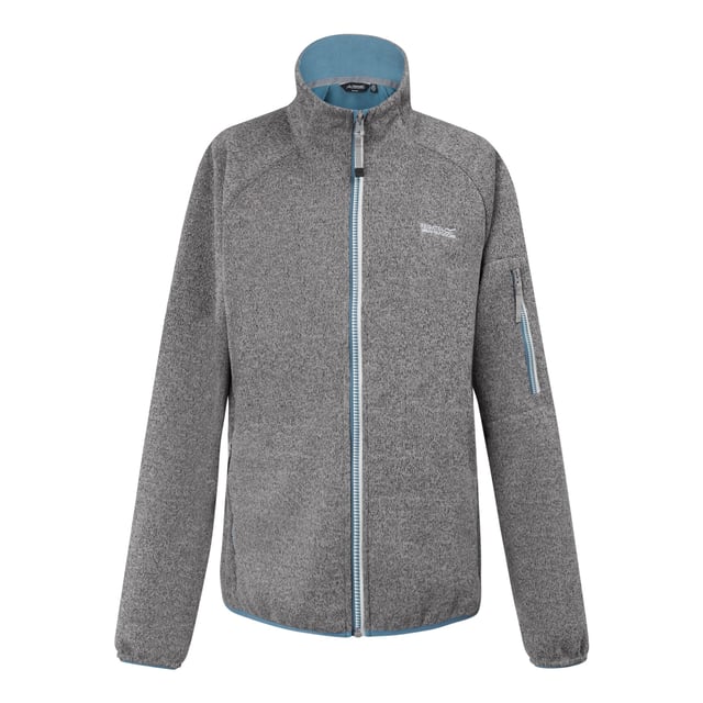 100% Recycled Polyester. Fabric: Fleece. Design: Logo. Fabric Technology: Durable. Neckline: High-Neck. Sleeve-Type: Long-Sleeved. Stretch Binding to Armholes & Hem. Pockets: 1 Sleeve Pocket, 2 Side Pockets, Zip. Fastening: Full Zip. 8 UK: 32 in. 10 UK: 34 in. 12 UK: 36 in. 14 UK: 38 in. 20 UK: 45 in. 22 UK: 48 in. 24 UK: 50 in. 26 UK: 52 in. 18 UK: 43 in. 16 UK: 40 in.