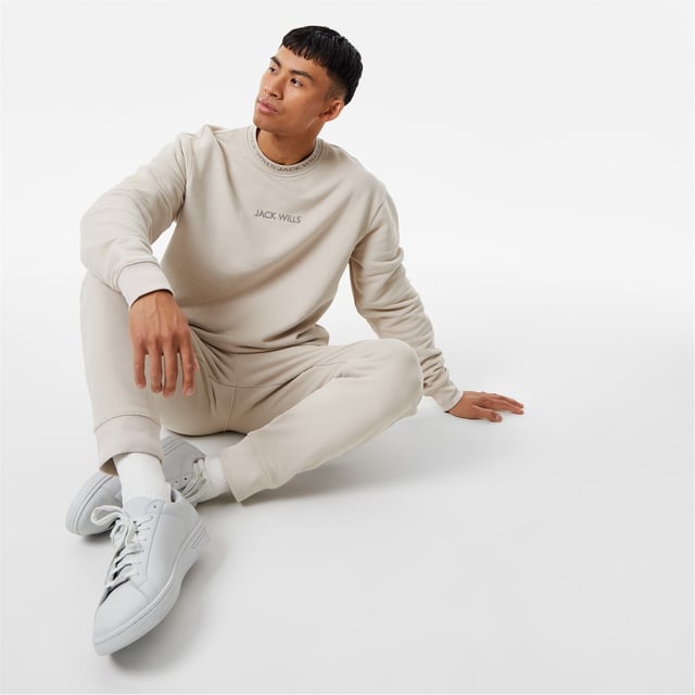 Jack Wills Mens Jacquard Crew Sweatshirt