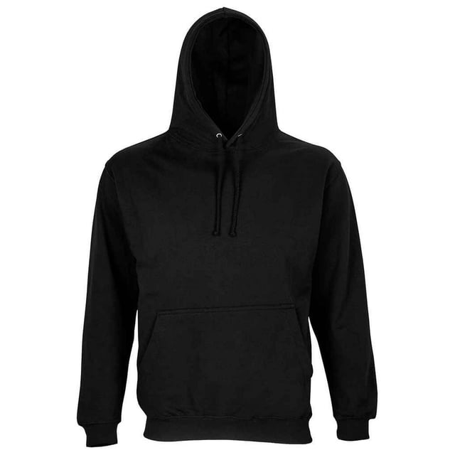 Material: 80% Cotton, 20% Recycled Polyester. Fabric: Brushed Back Fleece. 280gsm. Design: Plain. Double Fabric Hood, Drop Shoulder, Taped Neck, Unbranded Size Label. Hood Features: Drawcord, Grown On Hood. Hem: Ribbed. Neckline: Hooded. Sleeve-Type: Long-Sleeved. Cuff: Ribbed. Pockets: 1 Kangaroo Pocket. Fastening: Pull Over. Sustainability: Amfori, BSCI, Fair Wear Approved, Oeko-Tex Standard 100 Certified, PETA-Approved Vegan, REACH.