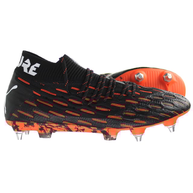 Puma Future 6.1 Netfit MxSG Mens Black Orange Football Boots