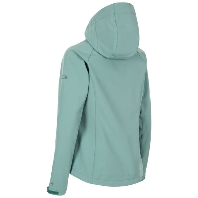 Wasserdichte Jacke mit verstellbarer, abnehmbarer Kapuze. Kontrastfarbene Reißverschlüsse. 3 flache Reißverschlusstaschen. Flache Manschette mit verstellbarer Lasche. Kinnschutz. Kordelzug am Saum. Wasserdicht 8000mm, atmungsaktiv 3000mvp, winddicht. 94% Polyester, 4% Elastan, TPU-Membran. Trespass Womens Chest Sizing (ca.): XS/8 - 32in/81cm, S/10 - 34in/86cm, M/12 - 36in/91.4cm, L/14 - 38in/96.5cm, XL/16 - 40in/101.5cm, XXL/18 - 42in/106.5cm. Bitte beachten Sie: Passt größengetreu und liegt in der Taille eng an.