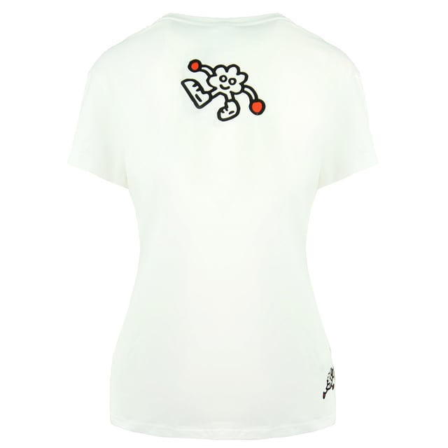 Puma x Mr Doodle Camiseta de la tripulación de la tripulación del cuello blanco 598691 02
