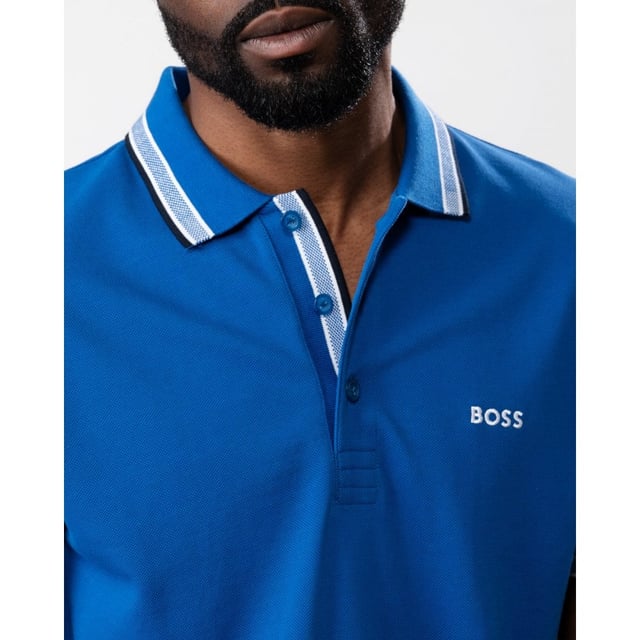 A signature polo shirt by BOSS Menswear, cut to a regular fit. Featuring contrast tipping and a logo at the left chest, this short-sleeved polo shirt is designed in cotton piqué and detailed with further BOSS branding at the undercollar.
Regular fit. Flat-knit collar. Number of buttons: 3. Short sleeves. Flat-knit cuffs. Standard length
100% Cotton
50469055
Model is 5"8 and wears size M