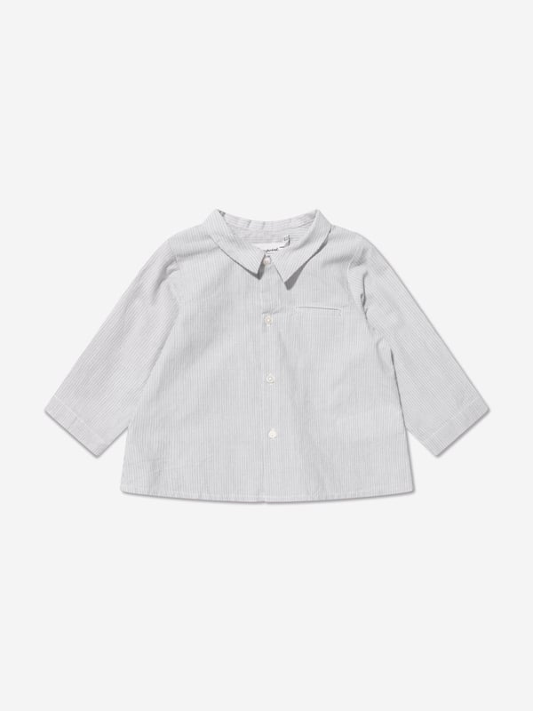 Bonpoint embody mesmeric concepts in their sophisticated aesthetics. These baby boys shirt captures the French label's dedication to high quality and impeccable construction. Made in eco-friendly cotton with a top pocket and button fastening on a straight hem. He will emanate unparalleled elegance.  Organic Cotton Collar  Top Pocket Bonpoint Cherry Tag  Straight HemBonpoint : Baby Height