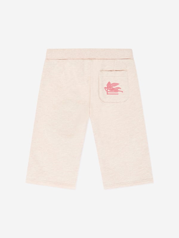 Introducing the luxurious Baby Girls Joggers in Beige by Etro, a designer essential for AW2024 that promises both elegance and comfort for your little one.  Premium Fabric: Crafted with high-quality materials ensuring durability and softness.   Classic Beige Shade: Perfectly versatile, blending seamlessly into any baby's wardrobe.   Designer Craftsmanship: Etro's signature detail ensures a sophisticated and stylish look.  Elevate your Baby, Baby_Girl, Girl's collection with these exclusive joggers from Etro. Order now and let your child experience style and comfort in one!
