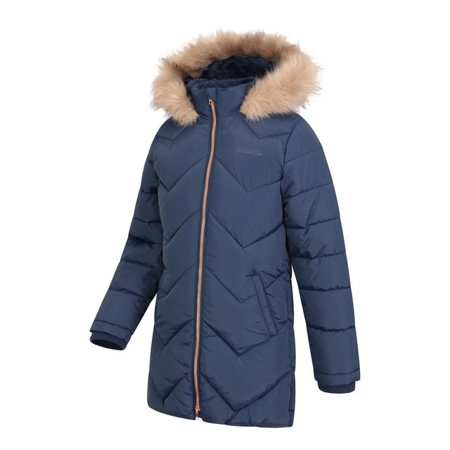 Materiaal: 100% polyester. Voering: Fleece. Stof: Microvezel. Ontwerp: Logo, Quilted. Trim: Acryl, Modacryl. Stof Technologie: DWR Finish, Warmtebehoud, Hoge Warmte, Isolerend, Waterafstotend. Halslijn: Kapitein. Mouwtype: Met lange mouwen. Gewatteerd. Manchet: Ribbel. Kenmerken van de kap: Nep Nepbont. Lengte: Lange lijn. Zakken: 2 Zijzakken. Bevestiging: Volledige ritssluiting, tweewegrits.