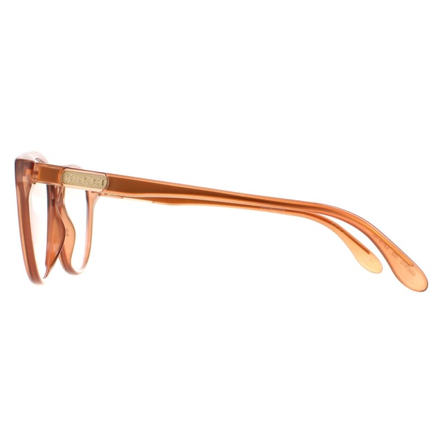 Gucci Round Womens Brown GG0791O  Glasses are a fashionable round style crafted from lightweight acetate. The Gucci logo features on the slender temples for brand recognition.