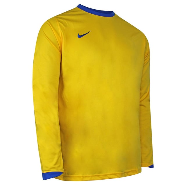 Camiseta de fútbol amarilla con logo Nike para hombre