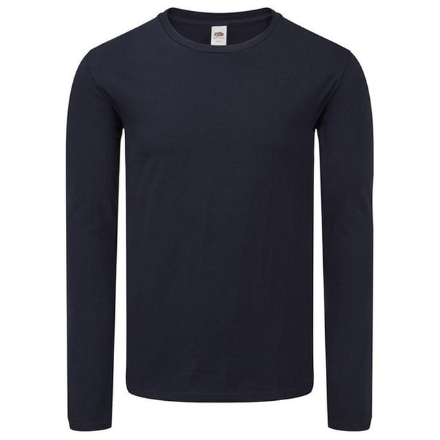 Fabric: Polyester, Ringspun Cotton. Design: Plain. Neckline: Crew Neck. Sleeve-Type: Long-Sleeved. Lightweight, Soft Touch, Tearaway Label.