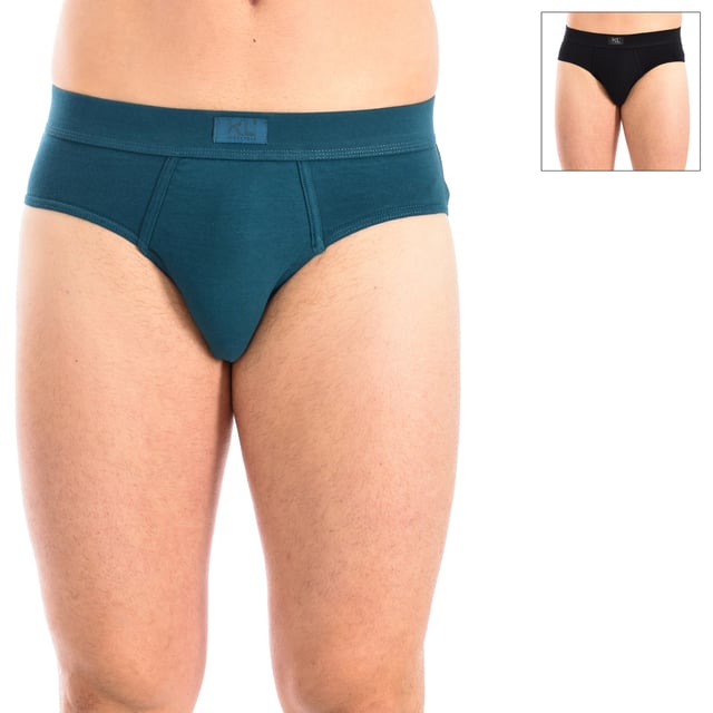 Pack-2 Slips Kisses&Love
 Color Black-green
 Elastic rubber waistband.
 Detail of the brand's name on the waistband.
 breathable fabric
 Anatomical front with the ability to hold without squeezing.
 Seams seen in tone.

 Composition: 95% Cotton, 5% Elastane

 Care:
 - Wash at max. 40º.
 - Do not bleach.
 - Do not use dryer.
 - Do not iron.
 - Do not dry clean.
 Composition: 95% Cotton, 5% Elastane
 Care:
Care:
 - Wash at max temperature. 40º.
 - Do not use bleach.
 - Do not use dryer.
 - Do not iron.
 - Do not dry clean.