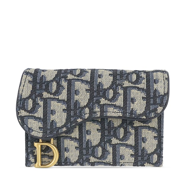 Dior oblique saddle card holder deals