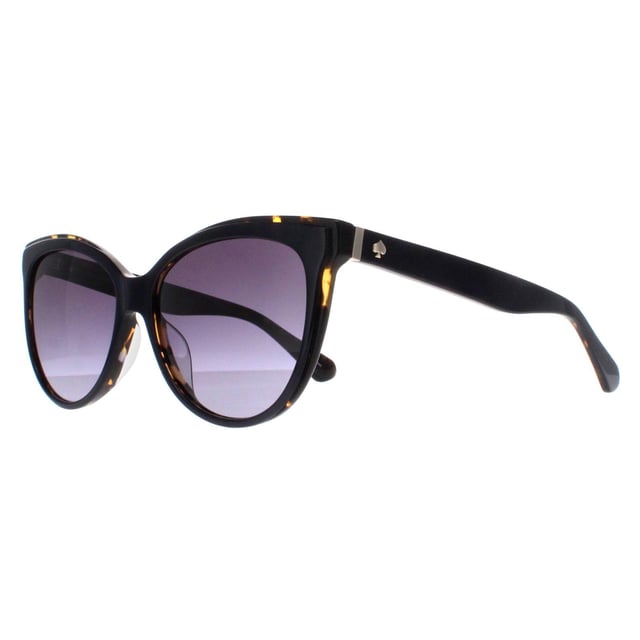 Las gafas de sol Kate Spade Cat Eye Womens Blue Havana Dark Grey Gradient Daesha/S tienen una montura cat eye elegante que proporciona una estética atrevida y una amplia cobertura. Fabricadas en acetato de primera calidad, estas monturas son ligeras pero duraderas, lo que garantiza un ajuste cómodo para un uso prolongado. Las lentes ofrecen protección total contra los rayos UV, manteniendo sus ojos a salvo de la dañina exposición al sol. Sutil pero distintivo, el logotipo de Kate Spade adorna las patillas, añadiendo un toque de elegancia.