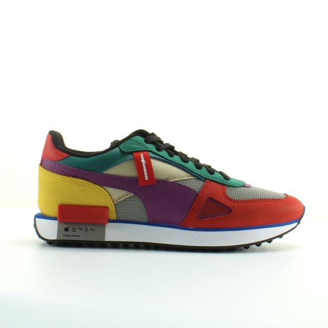 Puma Future Rider HF Los cientos de entrenadores de encaje textiles unisex 373726 01