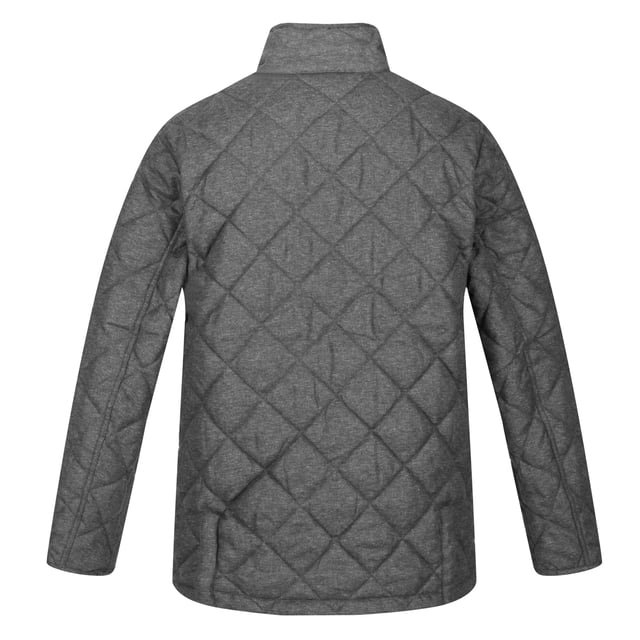 Regatta Mens Londyn Wool Effect Padded Jacket (Dark Grey Marl)