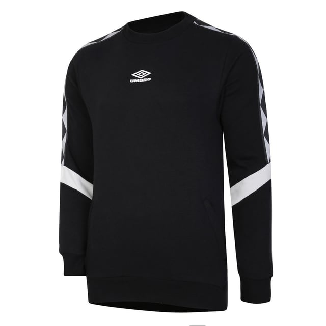 Material: Cotton, Elastane, Polyester. Design: Logo, Matte. Contrast Insert, Loop Back, Taped Shoulders, Taped Sleeve. Hem: Ribbed. Neckline: Crew Neck, Ribbed. Sleeve-Type: Long-Sleeved. Cuff: Ribbed. Pockets: 1 Kangaroo Pocket, Zip. Fastening: Pull Over.