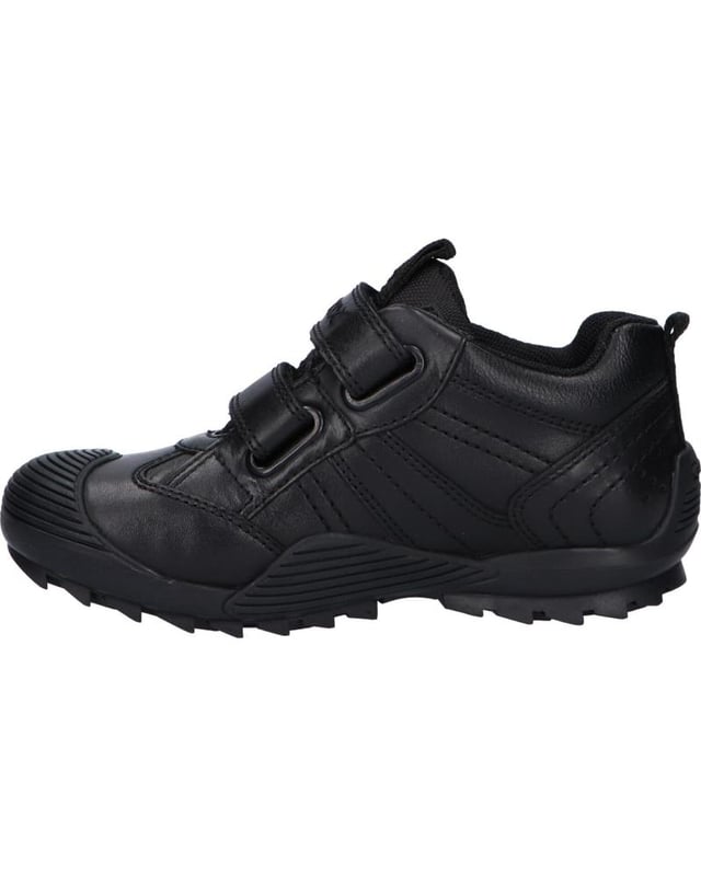 SHOES GEOX FOR BOY J0424A 00043 J SAVAGE Black, Padded insole, Nonslip soles, Flexible sole