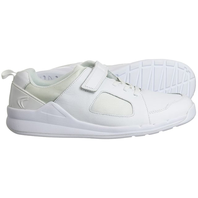 Clarks white deals trainers child