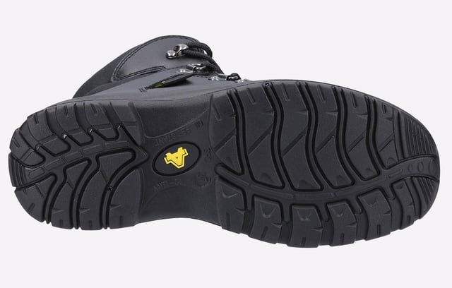 Women's water-resistant heavy duty metatarsal safety boot as part of our ever-expanding AMBLERS SAFETY SOPHIE COLLECTION. The AS606 JULES features a seriously tough PORON XRD met-guard for extreme impact protection, 200J toe cap and steel midsole.
- Women's water-resistant metatarsal heavy duty safety boot- PORON XRD metatarsal guard for extreme impact protection- 200 Joules impact and compression resistant steel toe cap- Underfoot protection is provided by a penetration-resistant steel midsole- Features five durable D-ring eyelets and upper speed lacing hooks- Padded collar and removable PU footbed for day to day comfort- Hardwearing oil and slip-resistant dual density PU outsole- Ergonomically shaped for the women's foot- Antistatic construction- EN ISO 20345:2011 S3 M SRC safety rating