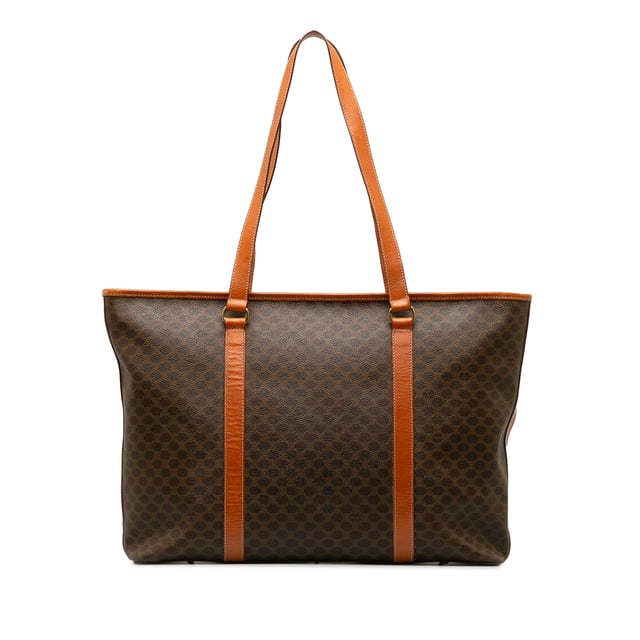 Vintage Celine Macadam Tote Bag Brown