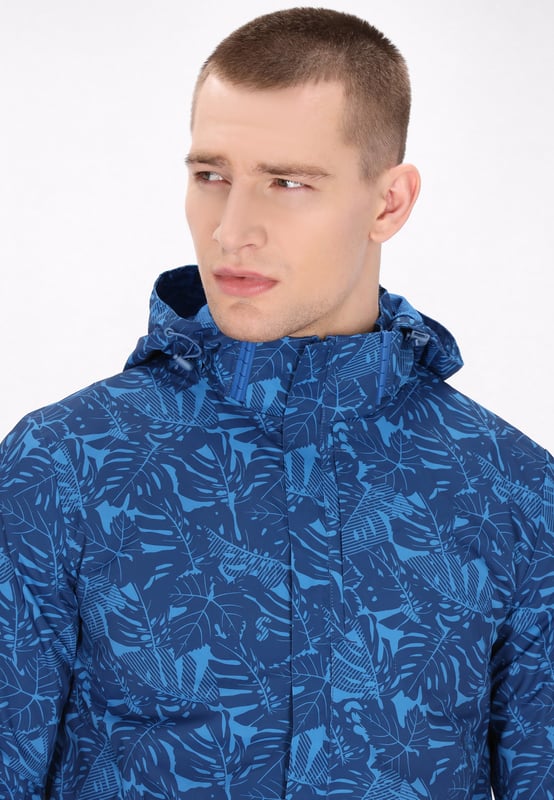 Ontdek een stijlvol jasje met een fascinerend patroon geïnspireerd op botanische en dierlijke motieven. Dit kledingstuk heeft een ritssluiting over de volledige lengte, een beschermende kraag en een praktische capuchon. Het jack is perfect voor vrije tijd en heeft lange mouwen en een zoom tot aan de taille, ideaal voor mild tot koel weer. Dit kledingstuk is licht tot middelzwaar en ideaal voor buitenactiviteiten en combineert mode met functionaliteit.  Jas