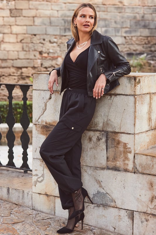 REASONS TO BUY:

For an instant outfit refresh
Drawcord hem, cargo pockets - all the on-trend details
Elasticated waist, relaxed fit - show us a comfier trouser
Pockets, because everything is better with pockets
Take them out with a little black top and heels
Keep things cosy with a chunky knit and trainers

Inside leg to fit: Short 29" | Regular 31" | Long 33"