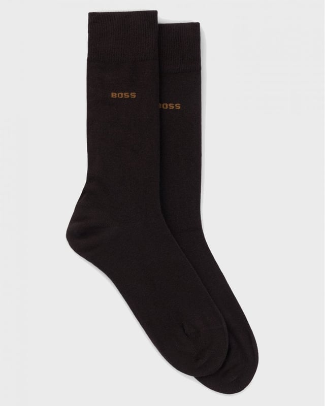 Two pairs of elegant socks in a regular length by BOSS. Trimmed with subtle logos, each pair is crafted in a soft stretch blend.
82% Cotton, 16% Polyamid, 2% Elastane
50516616