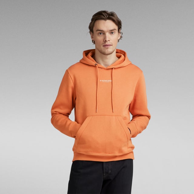 Orange g star hoodie shop