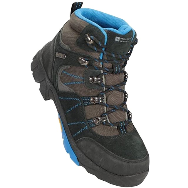 Upper: Durable, Mesh, Suede. Lining: Breathable, Mesh. Midsole: Cushioned, EVA (Ethyl Vinyl Acetate). Outsole: Durable, High Traction Grip, Suede, Textile, Vibram. 5 Eyelets. Fabric Technology: Durable, IsoDry, Waterproof Membrane. EVA Footbed, Moulded. Flat. Cut: Ankle. Design: Logo. Toe Style: Round. Fastening: Lace Up.
