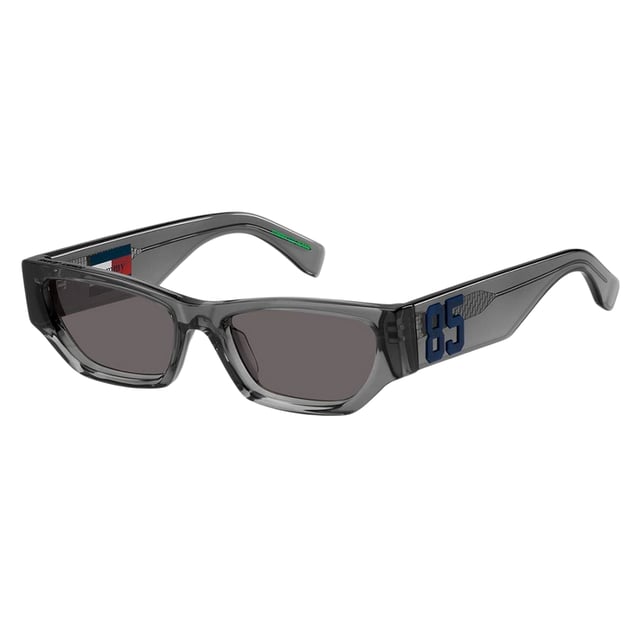 Tommy Jeans Vrouwen Zonnebril TJ-0093-S-KB7 - Materiaal: Kunststof - Kleur frame: Grijs - Afmetingen: 54/17/135 mm (Diameter lens / Brug formaat / Lengte veren)