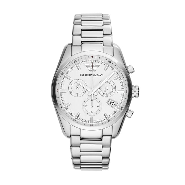 Emporio Armani AR6013 - Damenuhr Quarz aus Edelstahl• Material: Edelstahl• Glas: Mineral• Armband: Edelstahl• Farbe: Silber• Wasserbeständigkeit: 100 m (10 ATM)• Gehäusegröße: 49 mm