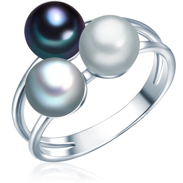 Do you prefer pearl jewelry designs with a hint of extravagance? Then you will love this pearl ring of the Valero Pearl label. Buttons-shaped freshwater breeding breeding breeds adorn a fliligrane ring rail made of rhodium-plated 925 sterling silver. All pearls are handpicked and convince with an excellent shine and an even surface. In the Valero Pearls collection you will find suitable chains and attractive pearl bracelets to combine. Tip: In order to avoid scratches on the pearl mutual surface, you should keep pearl jewelry separately in soft fabric bags.