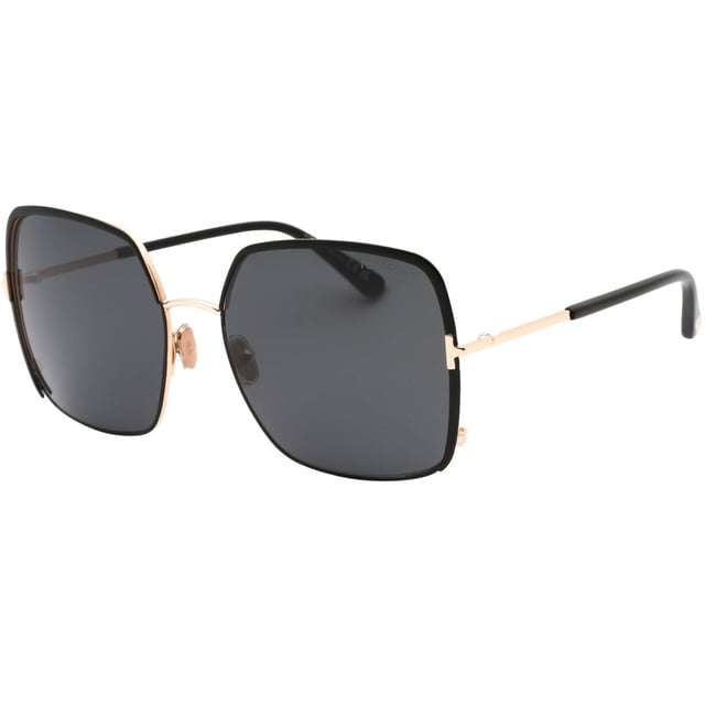 Tom Ford Black Sunglasses, Lens Width = 60mm, Nose Bridge Width = 18mm, Arm Length = 135mm, Sunglasses, Sunglasses Case, Cleaning Cloth and Care Instructions all Included, 100% Protection Against UVA &amp; UVB Sunlight and Conform to British Standard EN 1836:2005, Black Sunglasses