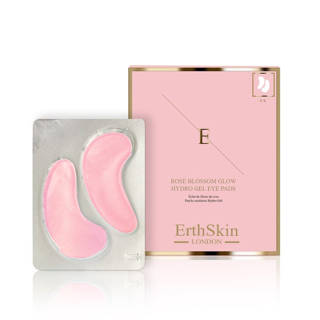 ROSE BLOSSOM GLOW HYDRO-GEL EYE PADS 5 X 2
 
 Key ingredients : 
 
 Paeonia Albiflora Flower Extract has hight antioxidants protect the skin from free radicals.
 
 Rhodiola Rosea Root Extract is high in antioxidants and flavonoids. Research has shown it can help improve the appearance of fine lines and wrinkles.
 
 Awaken your under eyes with flower powered hydro-gel pads that are designed to reduce visible signs of fatigue under the eyes. Filled with antioxidant-rich flower extract serum that feels cool to the skin and aims to smoothen the look of fine lines and wrinkles. The pack contains 5 x 2 eye pads. 
 
 Usage : Apply each pad to the underside of each eye. Leave for 10-15 minutes. Remove and gently massage in any residue. Do not re-use the pads. Use weekly
 Caution: Discontinue use if redness occurs. Avoid contact with the eyes. Do not ingest.