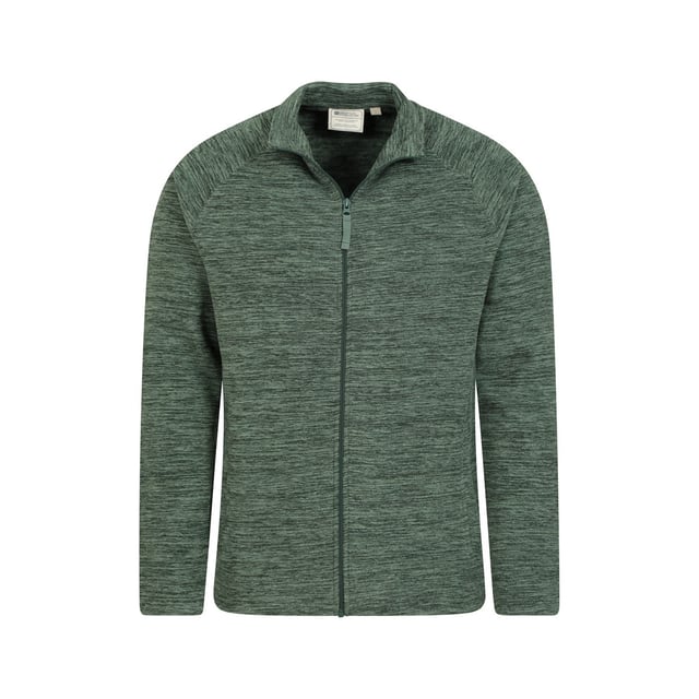 Mountain Warehouse Mens Snowdon II Full Zip Fleece Jacket (Green)