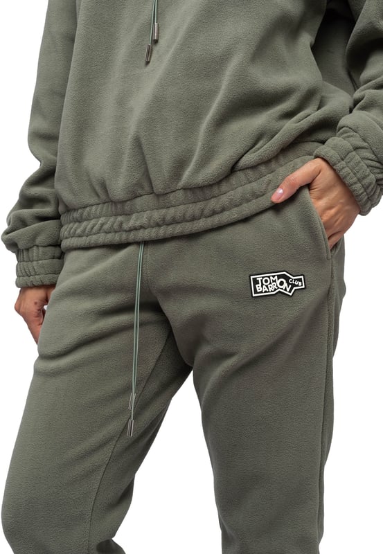 Tom Barron Damen-Fleece-Trainingsanzug mit Abzeichen