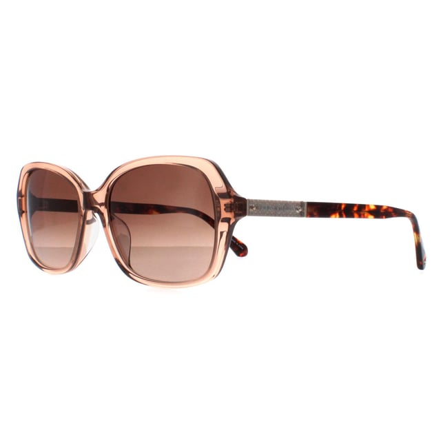 Kate Spade Buttefly Womens Brown Brown Gradient Yvette/S  Sunglasses feature a chic butterfly frame crafted from high-quality acetate, offering both durability and lightweight comfort. The lenses provide excellent UV protection, ensuring your eyes are shielded from harmful sun rays while maintaining clear vision. The temples are adorned with the iconic Kate Spade logo, adding a signature touch of luxury and sophistication.