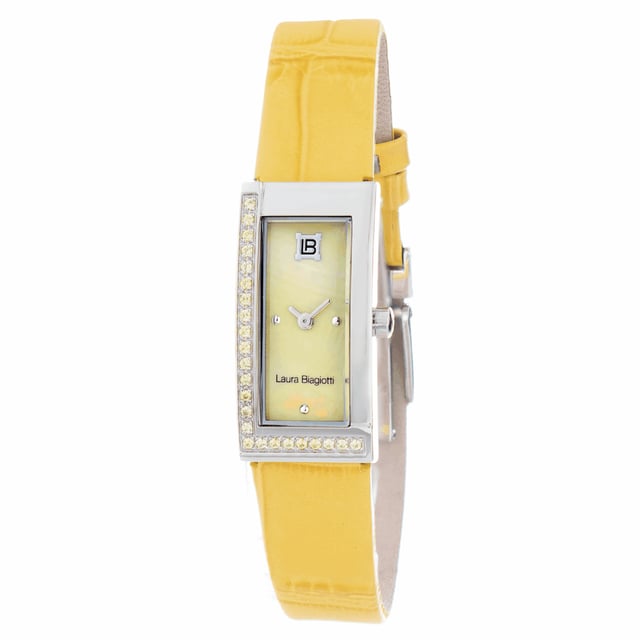Laura Biagiotti LB0011S-05Z - Damenuhr Quarz aus Edelstahl• Material: Edelstahl• Glas: Mineral• Armband: Leder• Farbe: Silber• Wasserbeständigkeit: 0 m (0 ATM)• Gehäusegröße: 15 mm