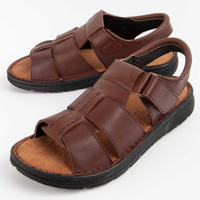 Garantía Purapiel, 10 años de garantía. Sandalia casual para hombre. Hecha en piel natural. Calce cómodo. Fabricado por otras marcas para nuestra marca.