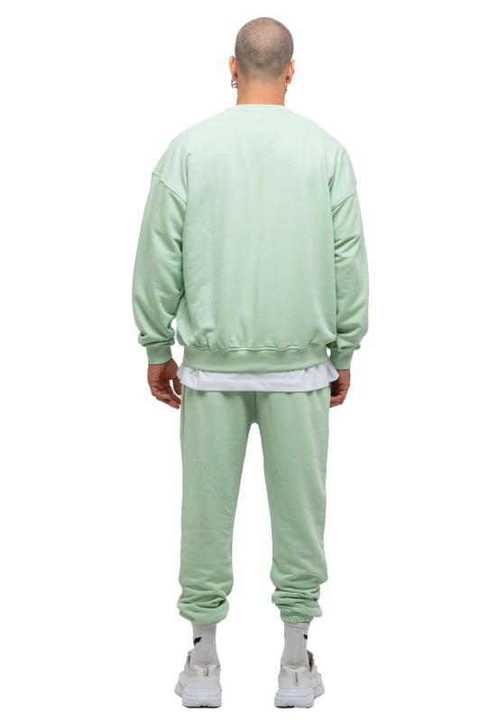 Tom Barron Herren-Trainingsanzug-Set Happy mit Stickerei in Oversize