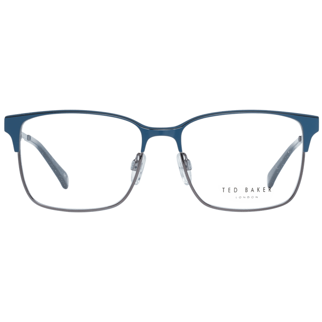 Ted Baker Square Unisex Navy Blue TB4294 Powell Glasses are a classic square style crafted from lightweight acetate. The adjustable nose pads and plastic temple tips provide comfort for all day use. Ted Baker's logo is embedded into the temples for brand authenticity.