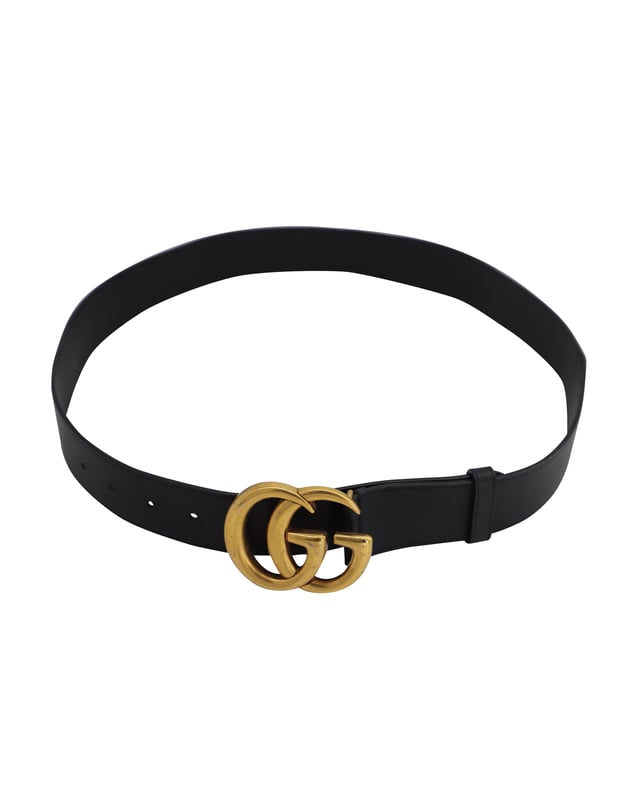 Gucci marmont deals belt shiny buckle