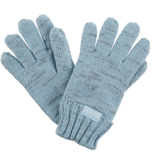 100% acrylic knit with reflective thread. 100% polyester fleece lining.