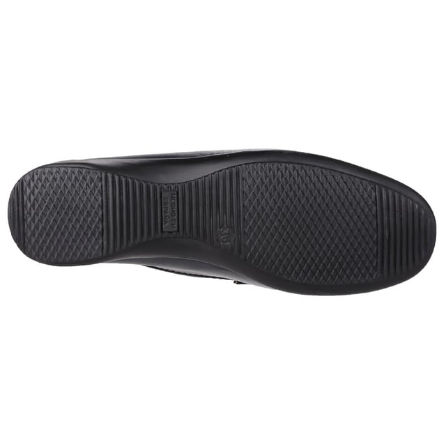 Cotswold Damen Barrington Loafer-Schuh. Schlupfschuh mit Zwickel an den Seiten für sicheren Sitz. Niedriger Absatz. Gepolsterte Knöchelpolsterung. Schicker Lederschuh. Akzentnähte. Schnallenverzierung auf der Vorderseite des Schuhs. Rutschfeste Sohle. Obermaterial: Leder, Futter: Textil, Sohle: TPR.