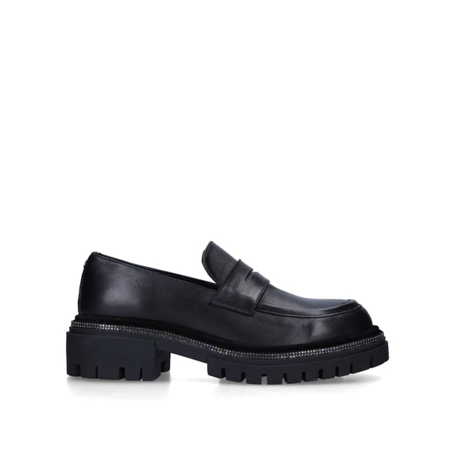carvela leather tassel loafer