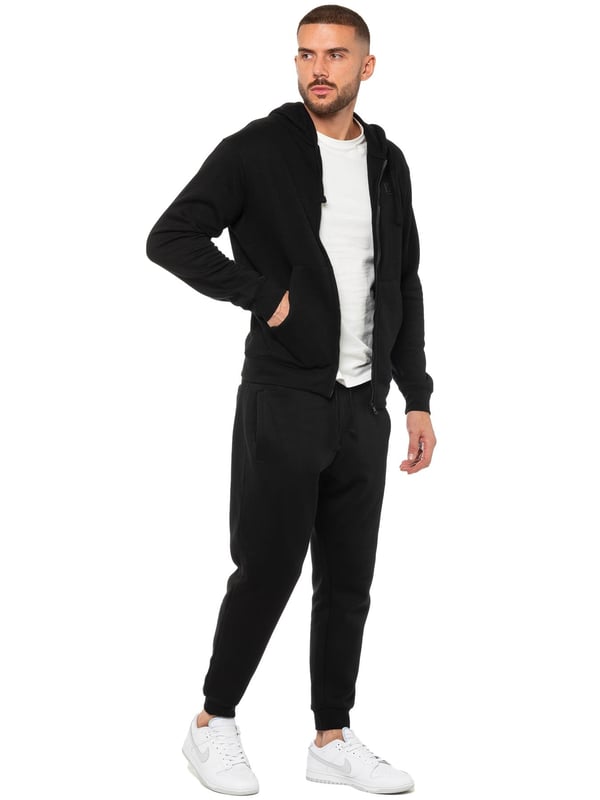 Enzo Mens Zip Hoodie Tracksuit Set. Regular Fit, Long Sleeve Zip Hoodie. Cuffed Wrists, Adjustable Drawstrings. Features EZ Logo On Joggers. Regular Fit, Cuffed Joggers. Elasticated Waistband With Adjustable Drawstring. Features 2 Side Slash Pockets & Single Welt Back Pocket. Ideal to use for Casual and Work wear.