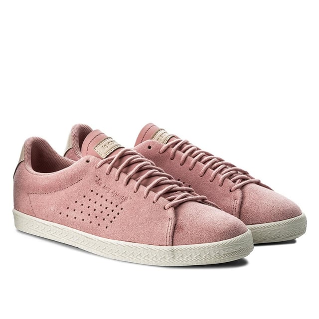 Le Coq Sportif Charline Lace-Up Pink Leede Leather Womens Entrenadores 1810060