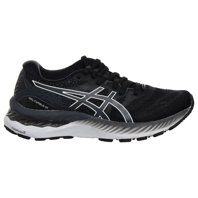 De Asics Gel-Nimbus 23 Dames Zwarte Hardloopschoenen zijn de belichaming van stijl, comfort en prestaties voor vrouwelijke hardlopers. Deze schoenen zijn ontworpen om uitzonderlijke ondersteuning en demping te bieden, wat zorgt voor een soepele en comfortabele loopervaring. Hier is een gedetailleerde beschrijving met belangrijke kenmerken:

Strak en Modern Ontwerp: De Gel-Nimbus 23 schoenen van Asics hebben een strak en modern ontwerp, dat esthetiek combineert met geavanceerde technologie voor een aantrekkelijke en hedendaagse uitstraling.

Premium Materialen: Asics staat bekend om het gebruik van hoogwaardige materialen in hun schoenen. Deze trainers zijn doorgaans vervaardigd uit topmaterialen, wat zowel duurzaamheid als comfort waarborgt.

Klassieke Zwarte Kleur: De schoenen komen in een klassieke zwarte kleur met subtiele accenten, wat een veelzijdige en tijdloze uitstraling biedt die naadloos past bij verschillende hardloopoutfits.

Gel Dempingstechnologie: Deze schoenen zijn uitgerust met de kenmerkende Gel-dempingstechnologie van Asics, zowel in de hiel als in de voorvoet. Dit geavanceerde dempingssysteem biedt superieure schokabsorptie, vermindert de impact op de gewrichten en zorgt voor een zachte en comfortabele ervaring.

Responsieve Tussenzool: De tussenzool is ontworpen om responsieve demping te bieden, waardoor je algehele loopprestaties worden verbeterd door de ideale balans tussen ondersteuning en comfort te leveren.

Veilige Vetersluiting: De schoenen zijn doorgaans voorzien van een traditionele vetersluiting, die een veilige en aanpasbare pasvorm biedt die is afgestemd op de vorm van je voet.

GevoerdeKraag en Tong: Om comfort te waarborgen en schuren tijdens het hardlopen te voorkomen, zijn de schoenen voorzien van een gevoerde kraag en tong.

Ademende Bovenkant: De bovenkant van de schoenen is meestal gemaakt van ademend mesh-materiaal, wat zorgt voor luchtcirculatie en het verminderen van vochtopbouw binnenin de schoen.